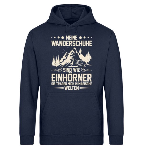 Meine Wanderschuhe sind wie Einhörner  - Unisex Bio Hoodie Verkauf – Bild 2