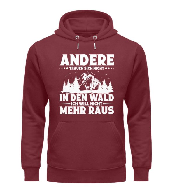 Andere trauen sich nicht in den Wald  - Unisex Premium Bio Hoodie Verkauf – Bild 3