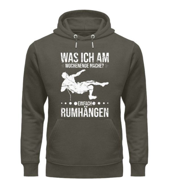 Am Wochenende rumhängen  - Unisex Premium Bio Hoodie Jetzt online – Bild 5