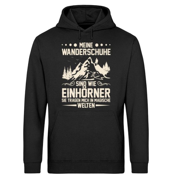 Meine Wanderschuhe sind wie Einhörner  - Unisex Bio Hoodie Verkauf