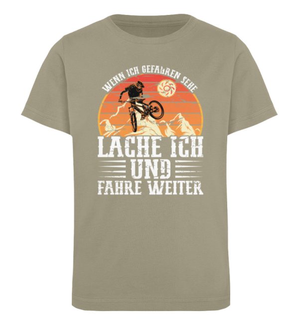 Bei Gefahren lache ich und fahre weiter  - Kinder Bio Shirt Online-Verkauf – Bild 5