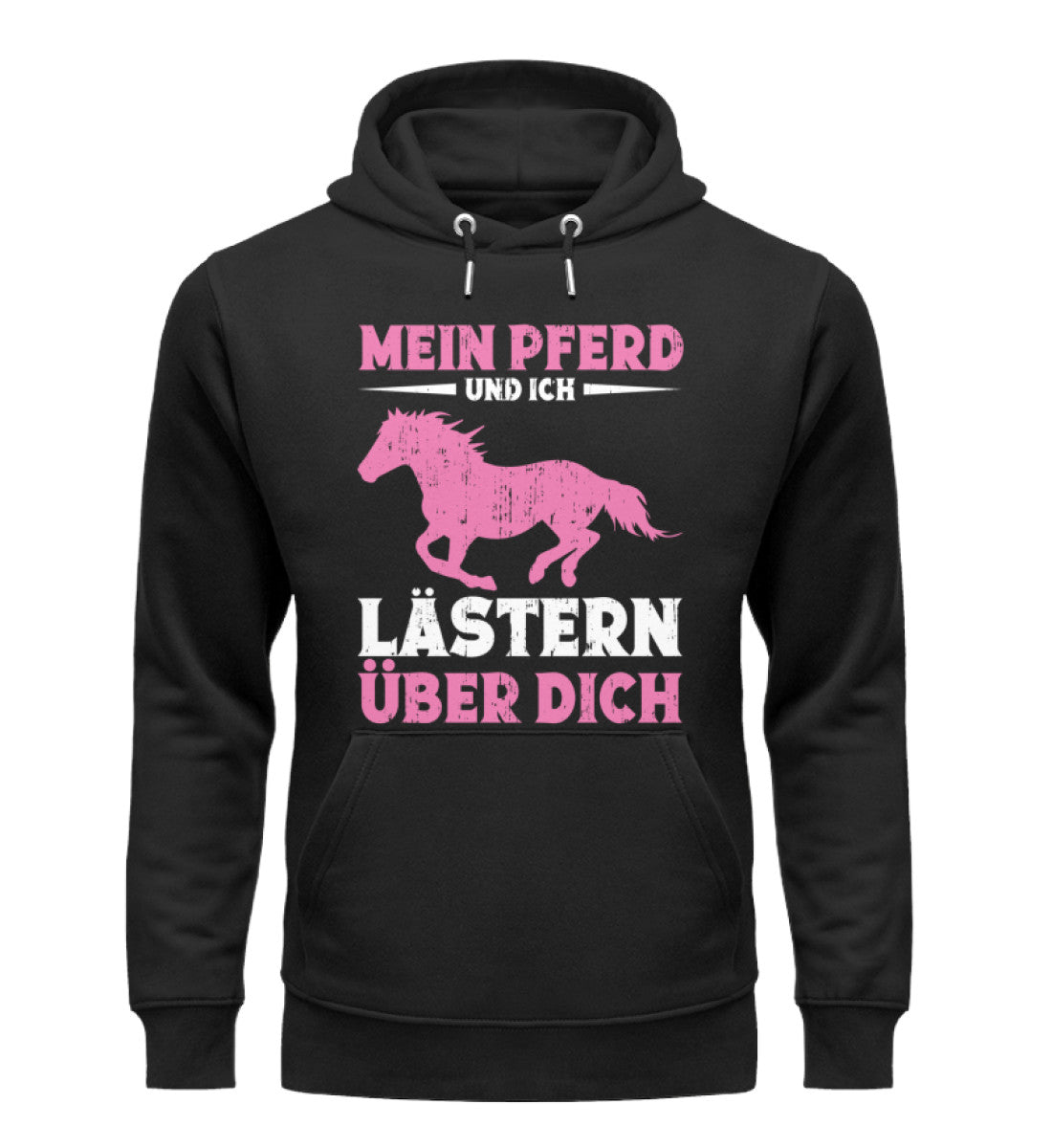 Mein Pferd und ich lästern über dich  – Unisex Premium Bio Hoodie Online-Schn?ppchen