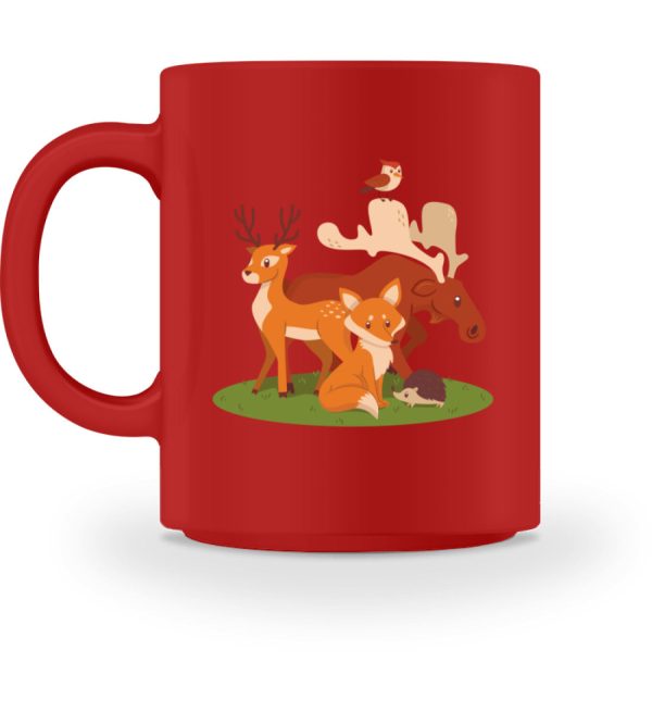 Tiere im Wald  - Tasse Schn?ppchen – Bild 3