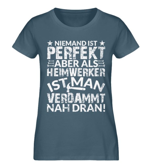 Heimwerker sind perfekt  - Damen Premium Bio Shirt Verkauf – Bild 4