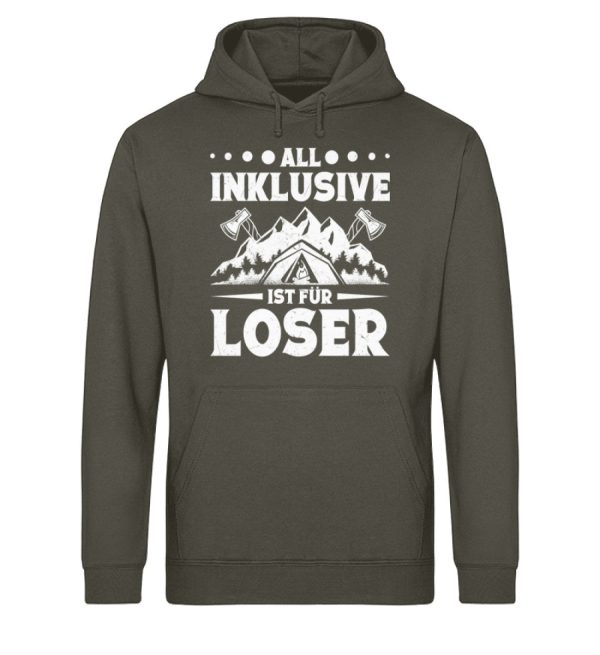 All Inklusive ist für Loser  - Unisex Bio Hoodie Rabatt – Bild 5