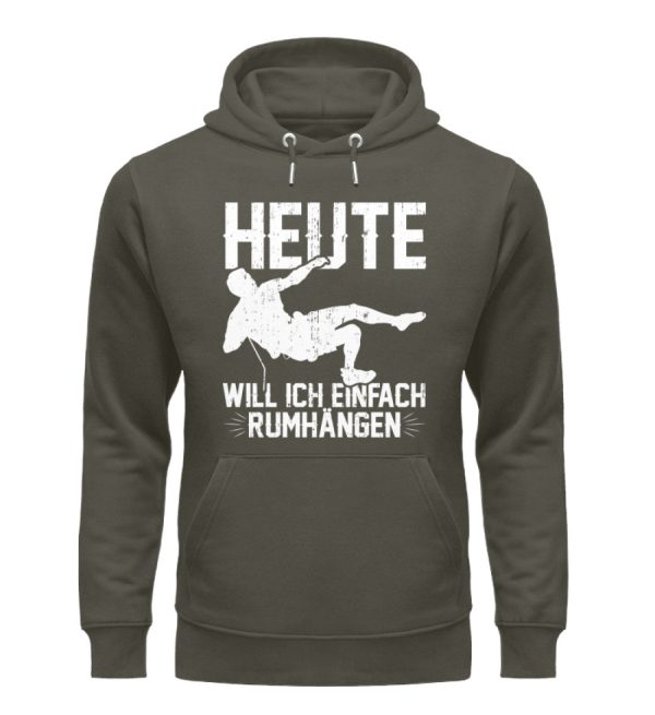Heute will ich einfach rumhängen  - Unisex Premium Bio Hoodie Schn?ppchen – Bild 5