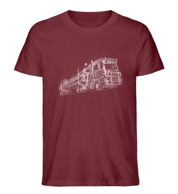 Holztransport - Unisex Premium Bio Shirt Schn?ppchen – Bild 4
