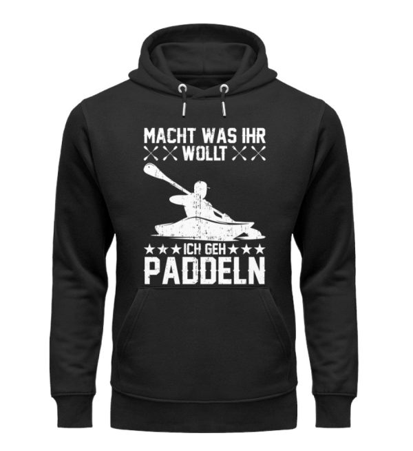Ich gehe Paddeln  - Unisex Premium Bio Hoodie Online-Schn?ppchen