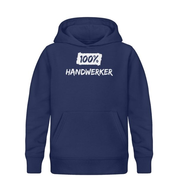100% Handwerker  - Kinder Bio Hoodie Mode – Bild 2