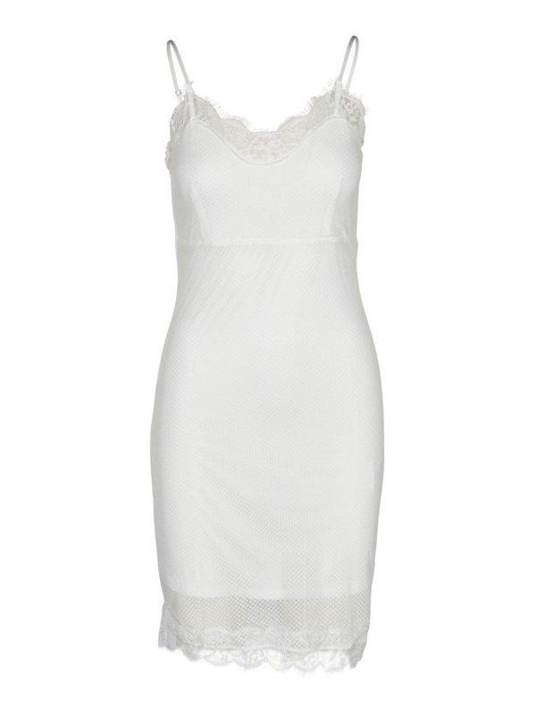 KAYA feminine lace dress - Creme Online