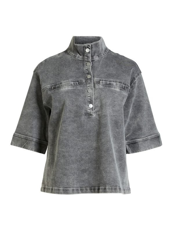 YUNA Top - Grey mix Im Angebot